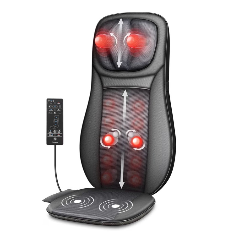 NAILA Black Massage Cushion with Remote Control